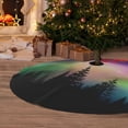 thumbnail image 6 of Lsque Northern Lights Print Christmas Tree Skirt, Tree Skirt with Ties or Velcro, Perfect for Holiday Decorations, Halloween, and New Year-48", 6 of 7