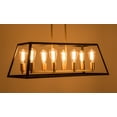 thumbnail image 7 of SIMPOL HOME 8-Light Modern Gold Black Electric Geometric Linear Chandelier, 7 of 7