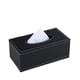 thumbnail image 1 of Caja de pañuelos de cuero con tapa rectangular Caja de pañuelos Servilletero de cuero para，Negro TUNC Sencillez, 1 of 5