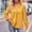 Yellow, variant on Oplxuo Women's Elegant Jacquard Blouse 2025 Fall Swiss Dots Loose Plain V Neck Long Sleeve Work Tops for Office Lady