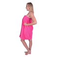 thumbnail image 6 of Womens Spa Wrap, Terry Cotton Bath Wraps Towels, Pink, S/M Size, 6 of 7