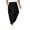 Black, variant on Harem Pants for Men Baggy Fit Elastic Waist with Pockets Fashion Casual Tapered Pants Blue Size M