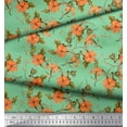 thumbnail image 3 of Soimoi Rayon Fabric Leaves & Wild Flower Floral Print Fabric by The Yard 56 Inch Wide, 3 of 3