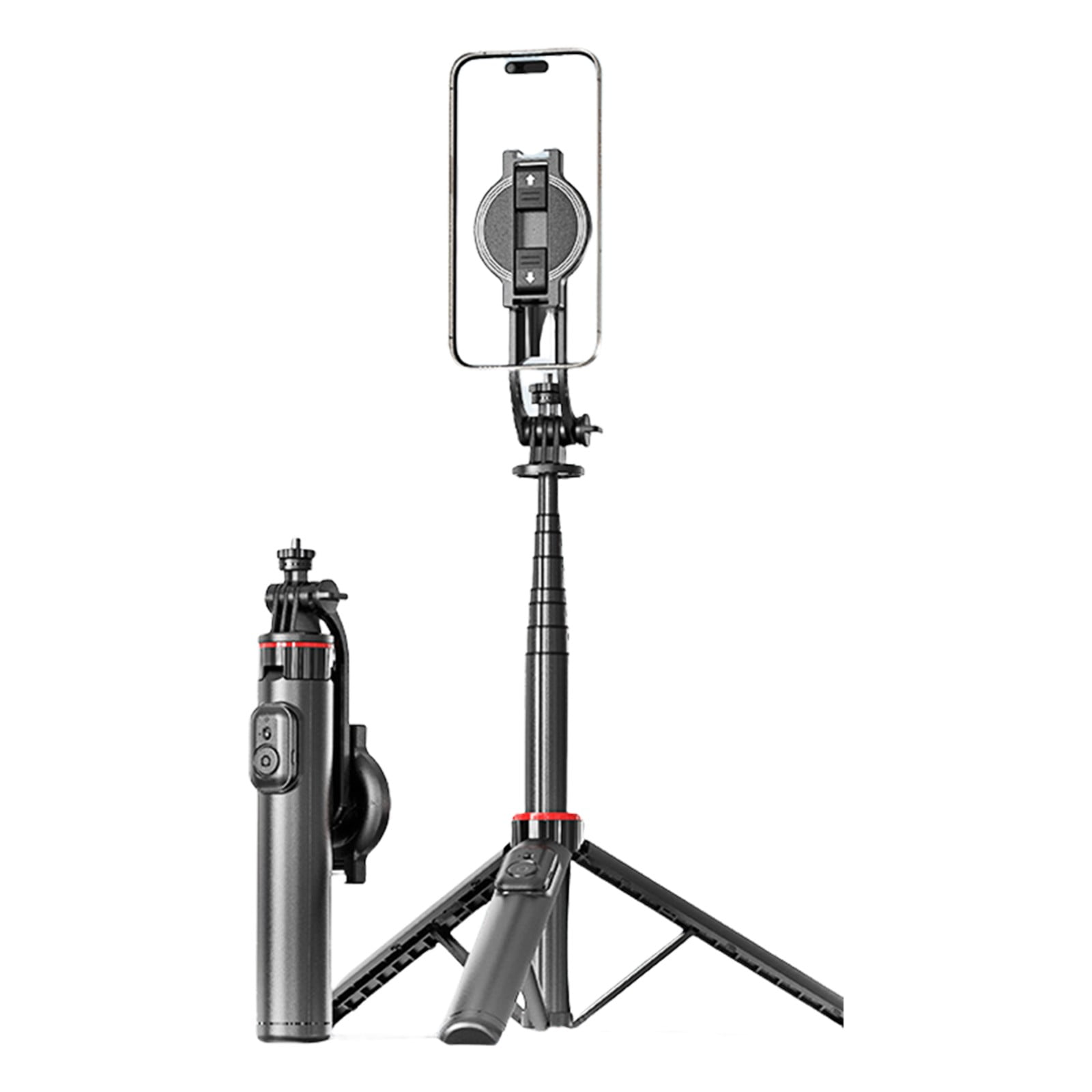 hengsof Outdoor Travel Photography Handheld Gimbal Stabilizer, Gimbled Phone Holder for Live Streaming And Tabletop Tripod Use