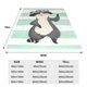 thumbnail image 3 of Balery Cute Raccoon Manta de Felpa Suave y Acogedora – Cobija de Franela Aterciopelada para Cama, Lavable y Cálida para Sofá, Mascotas, Transpirable-60"x50", 3 of 7