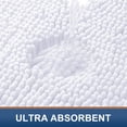thumbnail image 4 of Smiry Luxury Chenille Bathroom Rugs, Extra Soft and Absorbent Bath Mat, White, 16"x24", 4 of 9