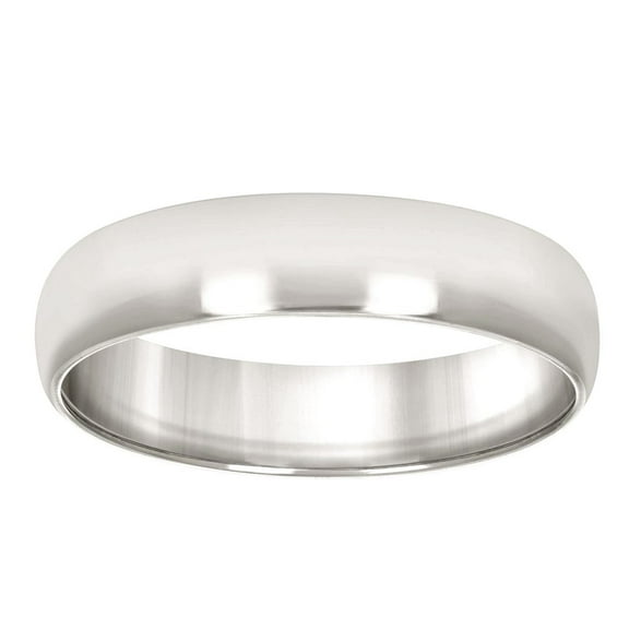 925 Sterling Silver Mens Comfort-Fit Wedding Band 6mm Ring Size 11 Wedding Band for Men - 4.9 Grams