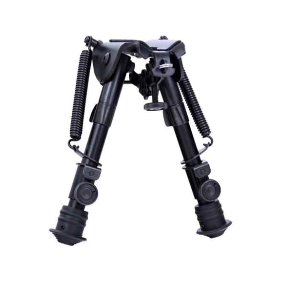 Aimtech Adjustable Heavy Duty Stud Mount Bipod, Black, 6-9in