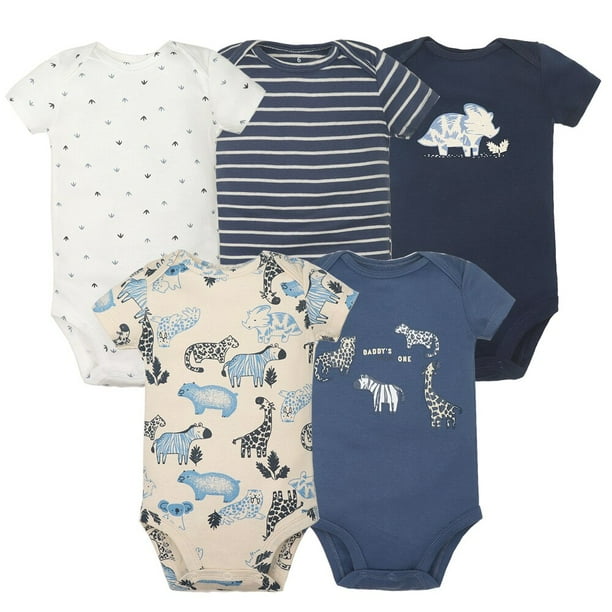 Body para bebe y nina mono de algodon con dibujos animados ropa para recien nacido disfraz de verano paquete de 5 2023 Walmart en linea