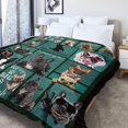 thumbnail image 3 of Kainsy French Bulldog Throw Blanket for Kids Cute Funny Flannel Fleece Blankets Plush Lightweight French Bulldog 3D Printed Blanket Gifts for Dog Lovers Boys Girls All Season Couch Sofa(50"x60"), 3 of 8