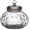 B-25oz, variant on Vintage Relief Crystal Glass Candy Dish Snack Jar with Seal Lid,Wedding Candy Jar