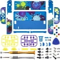 thumbnail image 3 of Coque Intégrale eXtremeRate Splashing pour Nintendo Switch O, Plaque Arrière de Remplacement & Support, NS, 3 of 5