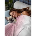 thumbnail image 3 of Pink Grey White California King Size Flat Sheet, Wrinkleproof & Fadeproof Cooling Flat Bed Sheet Only, Farmhouse Ombre Color Modern Simple Breathable Soft Bedding Top Sheets 108 x 98 Inches, 3 of 8