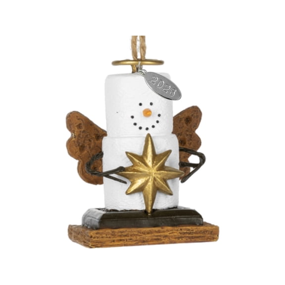 Smores Angel Ornament, Cute Angel Christmas Ornament, Guardian Angel Ornament