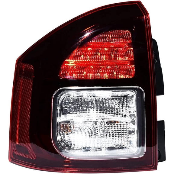 Astra Depot Left Brake Stop Tail Light Fit 2014-2017 Jeep Compass LCI Driver Side Taillamp