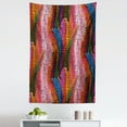 thumbnail image 1 of Abstract Tapestry, Abstract Rainbow Vivid Colorful Ombre Mosaic Geometrical Wavy Design Print, Fabric Wall Hanging Decor for Bedroom Living Room Dorm, 5 Sizes, Multicolor, by Ambesonne, 1 of 1