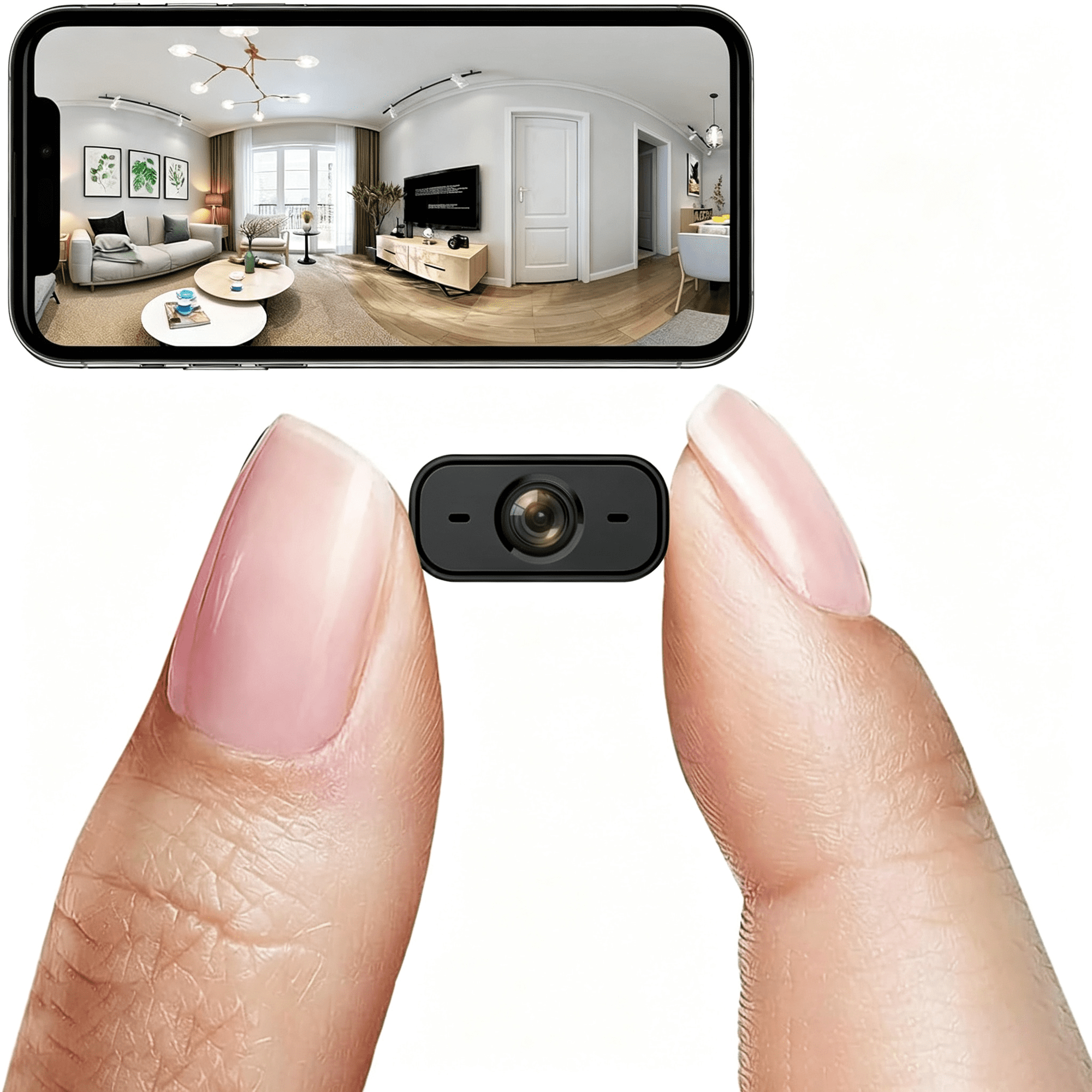 GJX Hidden Camera,Small Cameras Nanny Cam Hidden Wireless Cameras for Home Camera Indoor Spy Camera with 1080P Hd and Night for Home Security,Room,Pet,Baby