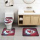 thumbnail image 2 of Juego de alfombras de baño de 3 piezas del equipo KC_Chiefss Alfombra antideslizante para baño de 24 x 16 pulgadas, 2 of 7