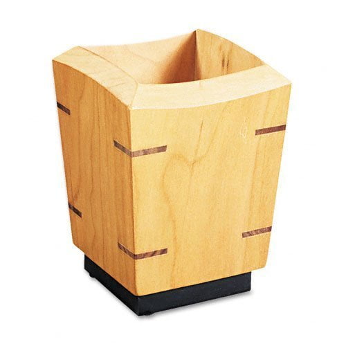 Rolodex Espace de Travail, Porte-Crayons en Bois Exécutif II, 3-1/4l x 3-1/4p x 4-5/8h, Cerisier