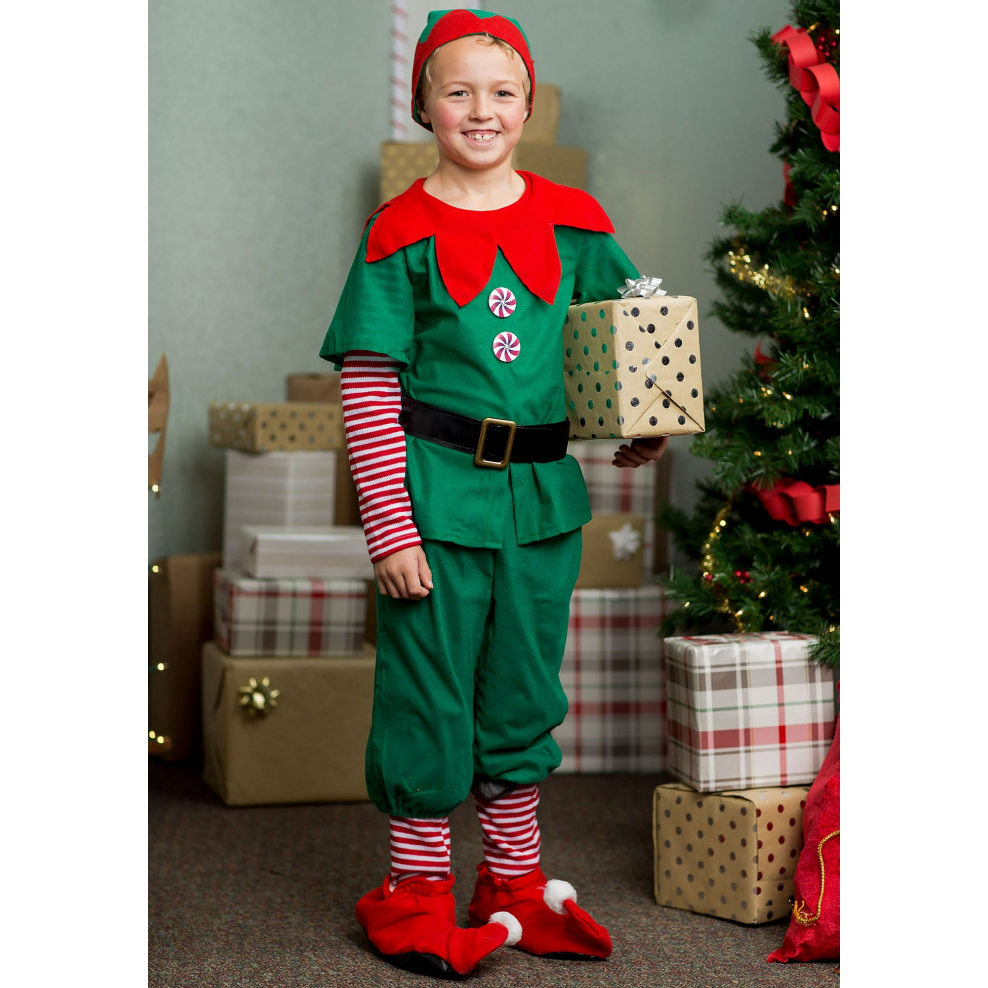 Child Holiday Elf Costume Walmart