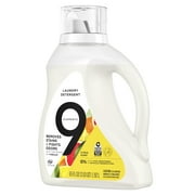 9 Elements Vinegar Powered Liquid Laundry Detergent, Citrus Scent, 65 fl oz, 35 Loads