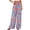 Orange, variant on BTFBM Floral Wide Leg Pants Woman Spring Summer Smocked Elastic Waist Long Pant Resort Wear Beach Vacation Outfits