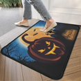 thumbnail image 4 of Happy Halloween Pumpkin Door Mat Decorations Pumpkin Spooky Welcome Mat Plain for Door Kitchen Bathroom Bedroom Crystal Velvet 30x17 Inches, 4 of 7