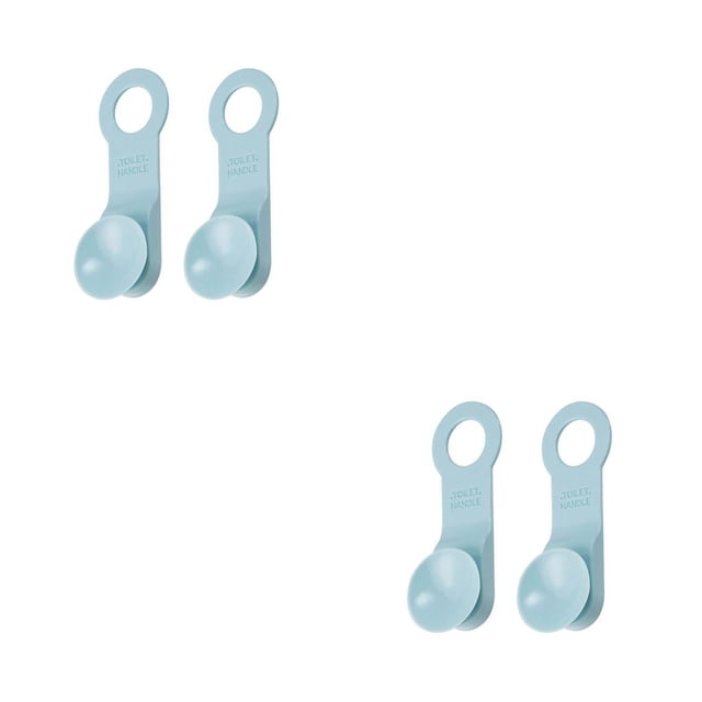Toystoory Elevador de asiento de inodoro de 2 piezas, manija de elevación de inodoro, soporte de elevación reutilizable Universal, TPR, extraíble, Azul claro 2piezas Toystoory CBP493624