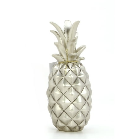 - Mainstays 8IN H Decorative Tabletop Resin Pineapple, Pewter