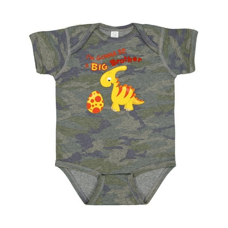 

Inktastic I m Gonna Be a Big Brother-dino Gift Baby Boy Bodysuit