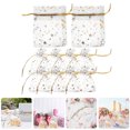 thumbnail image 4 of 50 bolsas de regalo de malla con cordón, bolsas de joyería, bolsas pequeñas para regalos, bolsas de dulces con forma de luna y estrella., 4 of 8