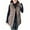 Coffee, variant on Wancir Women Long Vest Solid Color Sleeveless Hood Winter Puffer Vest Outwear