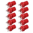 thumbnail image 3 of 10 piezas de terminal de alimentación de 300 a 500 W, inversor de cobre puro, terminal de fuente de alimentación de 13 mm, terminal M4, rojo, 3 of 9