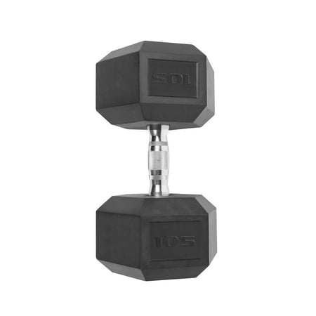 CAP Barbell Coated Hex Dumbbell, Single 105 lbs