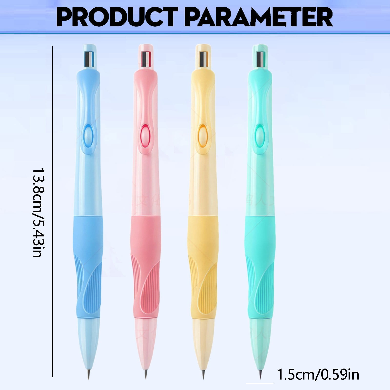 Handwriting Thick Mechanical Pencils with Grip, Ongmies Automatic Pencil with Refills Mechanical Pencil for Writing Drawing Sketching Mechanical Pencil Refills