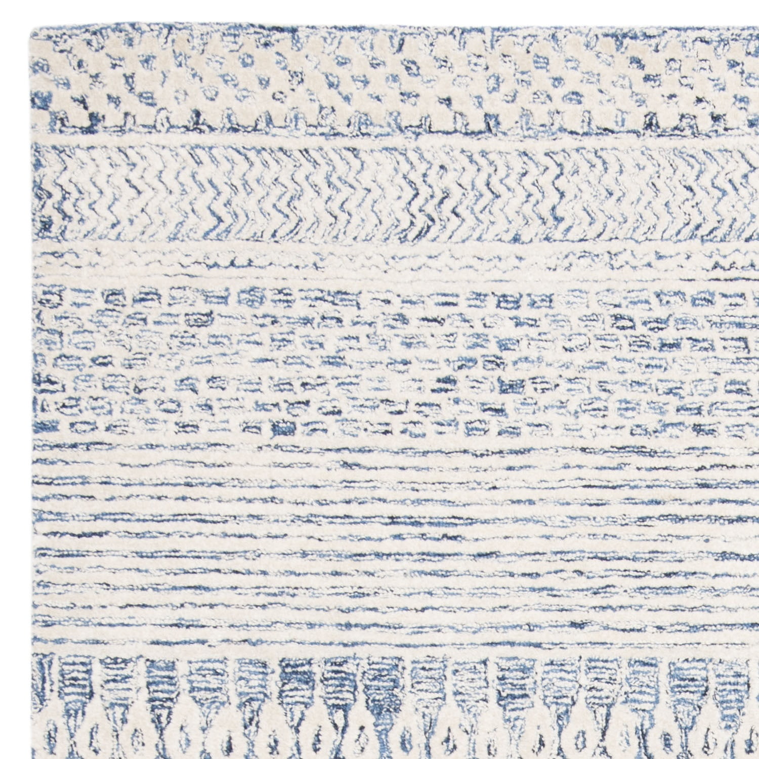 SAFAVIEH Glamour Andreas Geometric Area Rug, Navy/Ivory, 4' x 6'