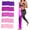 Gradient Pink Set, variant on 5 count Professional Resistance Bands. Latex-Free, Pilates Band, Work Out Bands, Stretch Bands for Working Out Women or Men, Exercise Bands Set for Pilates, Physical , Yoga