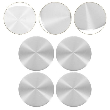 YSNOOWE 4Pcs Car Wheel Silver Aluminum for Auto Rim Tire Hubcaps 1.77In