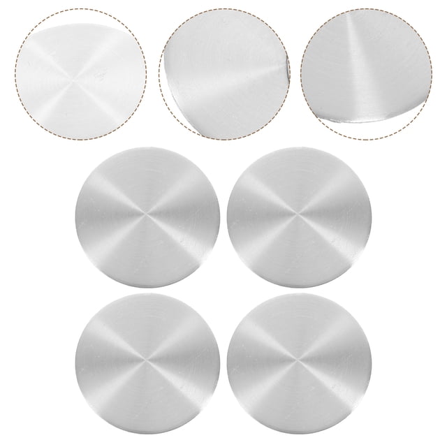 Houderco 4Ud Tapas Centrales Para De En Aluminio Color Plata Resistentes