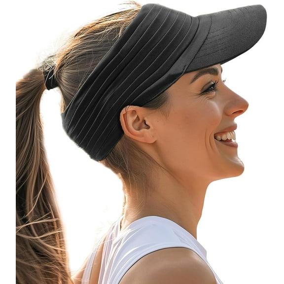 Sports Sun Visor for Men Women UV Protection Lightweight Packable Stretchy Hats for Running, Tennis, Golf