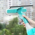 thumbnail image 5 of 4-in-1 Window Glass Cleaner Scraper Brush with Spray Bottle | Double-Sided High-Rise Squeegee | 10 Inch Multifunctional Tool for Home, Car Windshield, Bathroom, Shower, Mirror Cleaning | Lightweight, 5 of 8