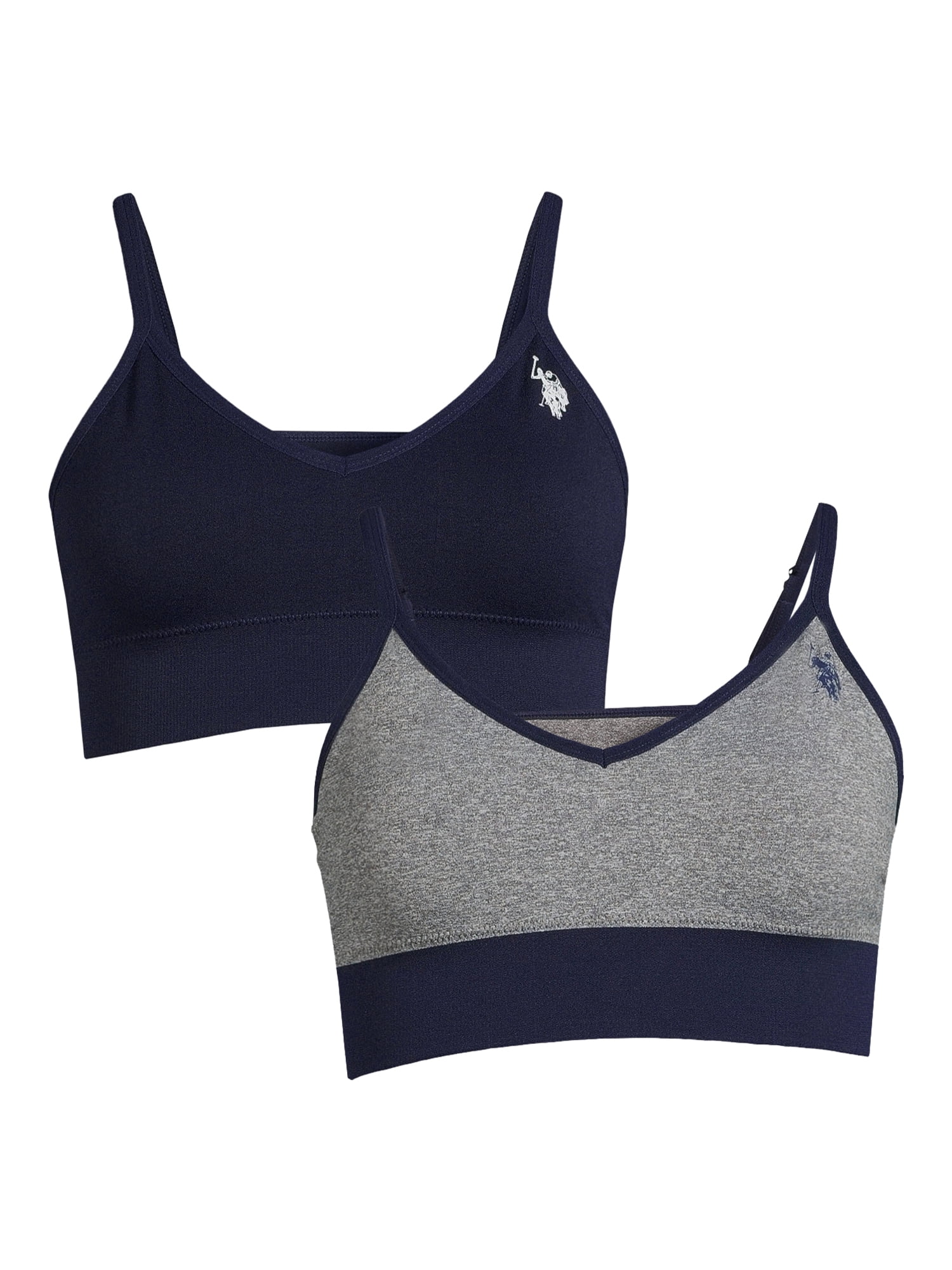 U.S. Polo Assn. Women’s and Women’s Plus Seamless Bra Set, 2-Pack
