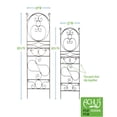 thumbnail image 3 of Achla Ferro Firenze Iron Arched Trellis, 3 of 4