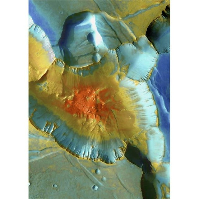 Posterazzi DPI1797386 Mars Aerial View Poster Print by Steve Nagy, 12 x 18