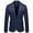 Navy, variant on Jinda Men's Long Sleeve Blazer Office Suit Jacket Fashion Button Single Breasted Casual Business Sport Coat Grey Medium