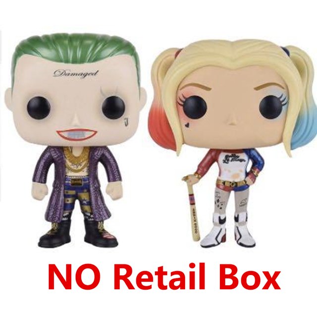 Figuras de acción Funko Pop de Jokers, ladrones de bancos y Jokers de El Caballero Oscuro, Harley, juguetes, películas, Quinns, muñecos de vinilo, regalos para niños.