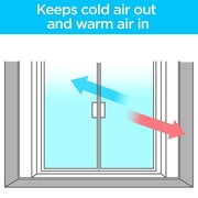 3M Indoor Patio Door Window Insulation Kit, 1-Door Kit, Fits 6 ft 8 in x 9 ft Patio Door