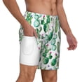 thumbnail image 3 of Balery Cactus Plants1 Mens Swim Trunks Swim Shorts for Men Quick Dry Inseam Beach Shorts with Compression Liner Pocket-Medium, 3 of 9