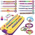 thumbnail image 1 of Kit para hacer pulseras de amistad DDAI Arts Crafts para niños de 8 a 12 años, 1 of 9
