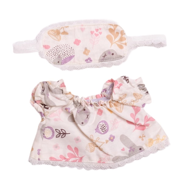 Vestido de muñeca para niñas de 20 cm, flexible, educativo, desmontable, suave, para cumpleaños de niños. Rosa